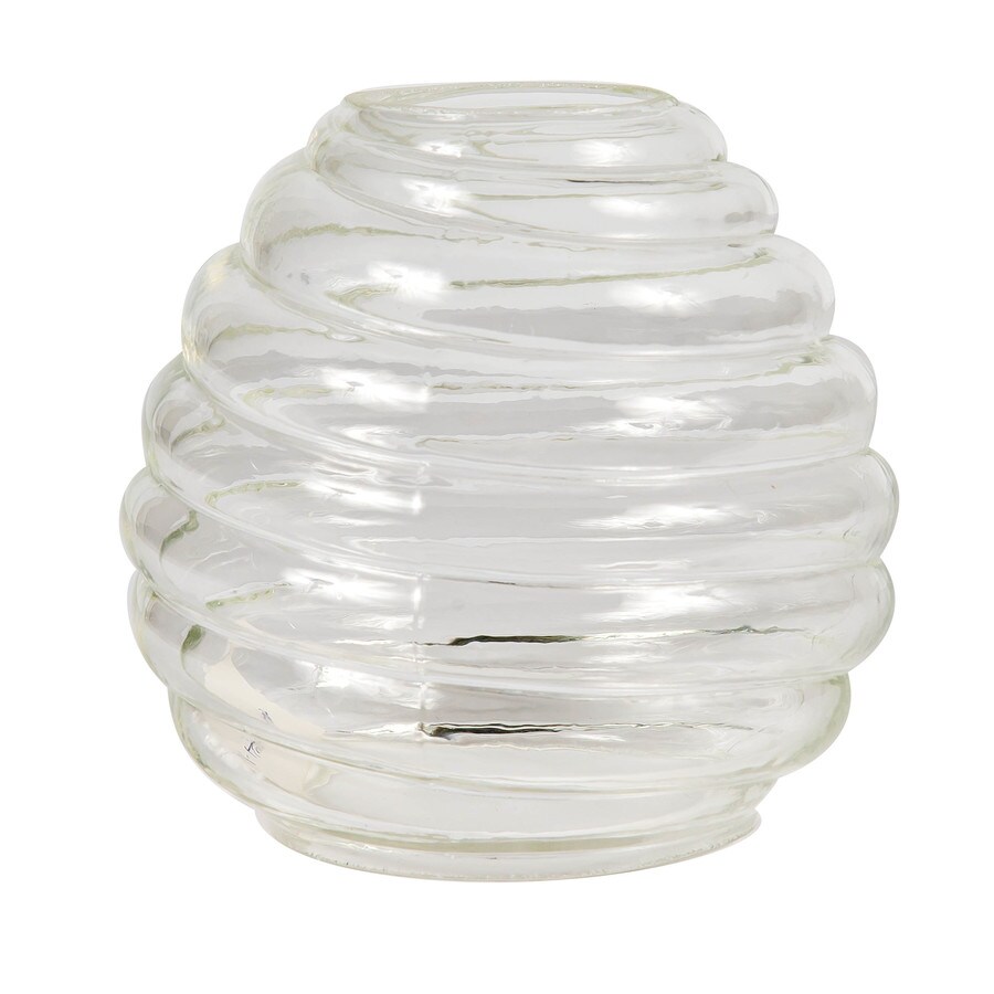 Litex 4.75in H x 5in W Clear Clear glass Globe Vanity light shade in