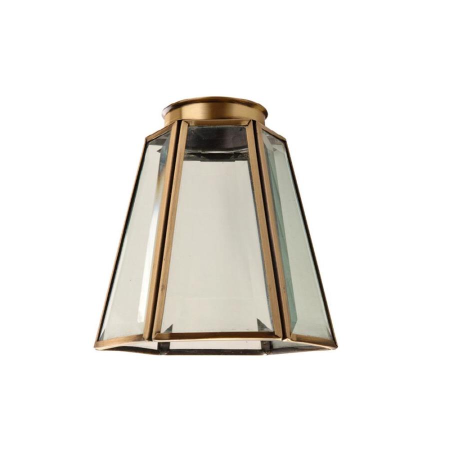 Litex 4.72in H 4.25in W Clear Glass Vanity Light Shade at