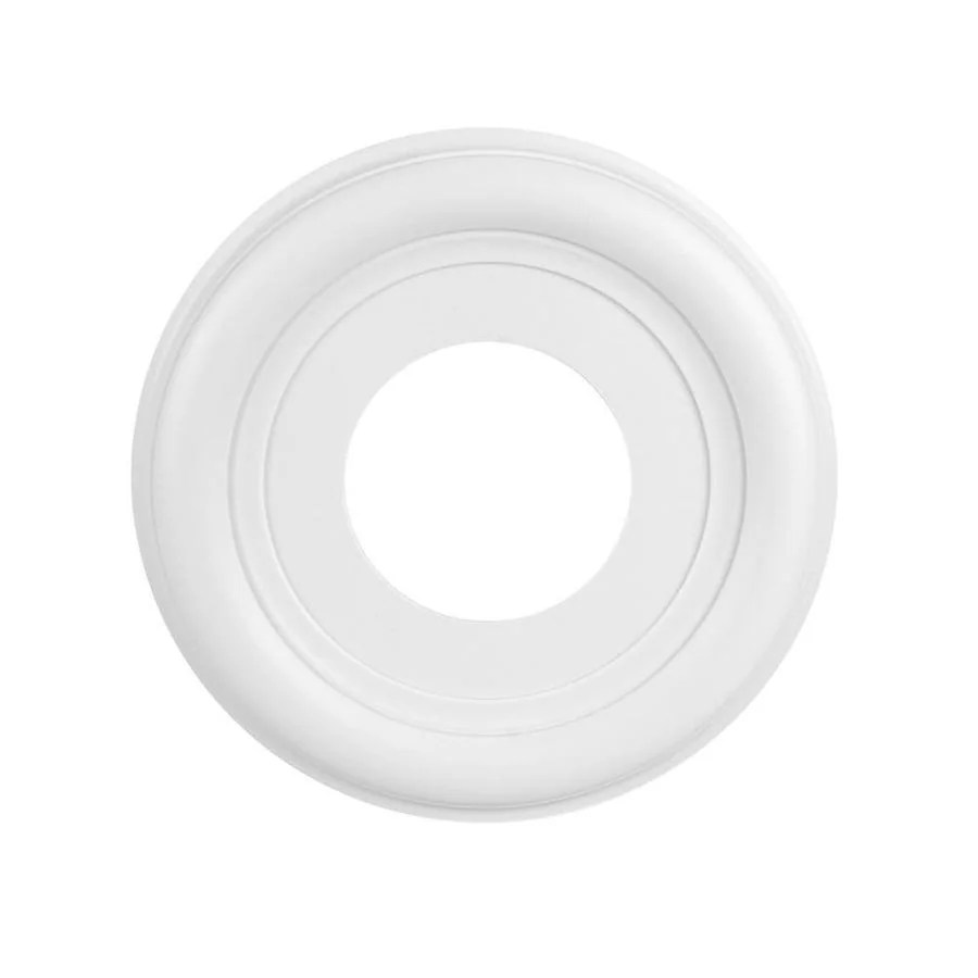 Portfolio 10in x 10in White Composite Ceiling Medallion at
