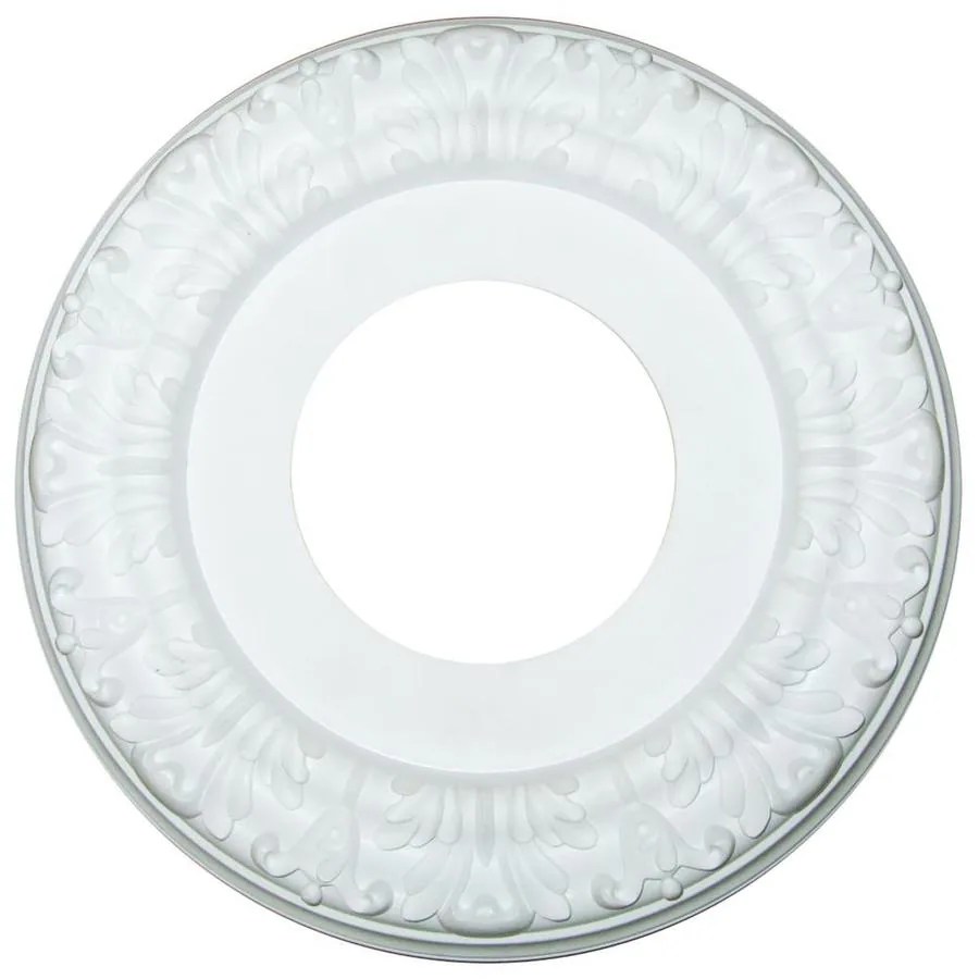 Portfolio 10in x 10in White Composite Ceiling Medallion at