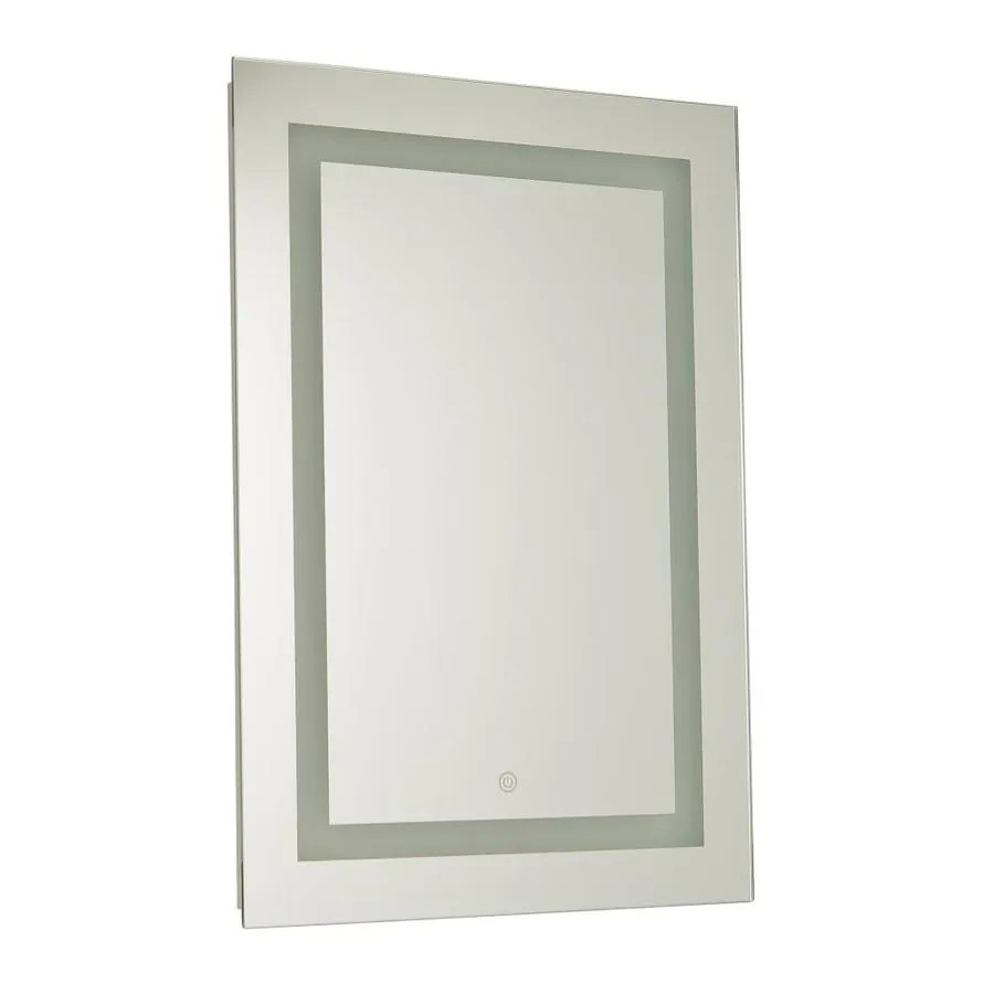 allen + roth McKenna 19.68in Mirror Rectangular Frameless Lighted LED