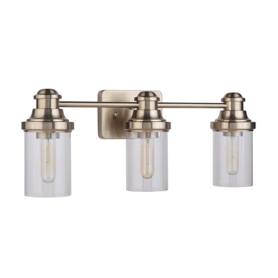 allen + roth Ivy 3Light Champagne Transitional Vanity Light in the