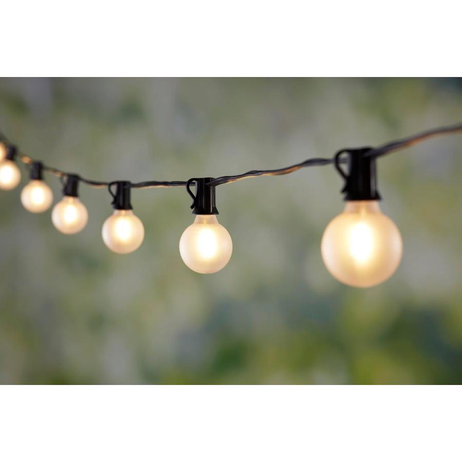 Portfolio 13FT LED Frosted Cafe Light in the String Lights department