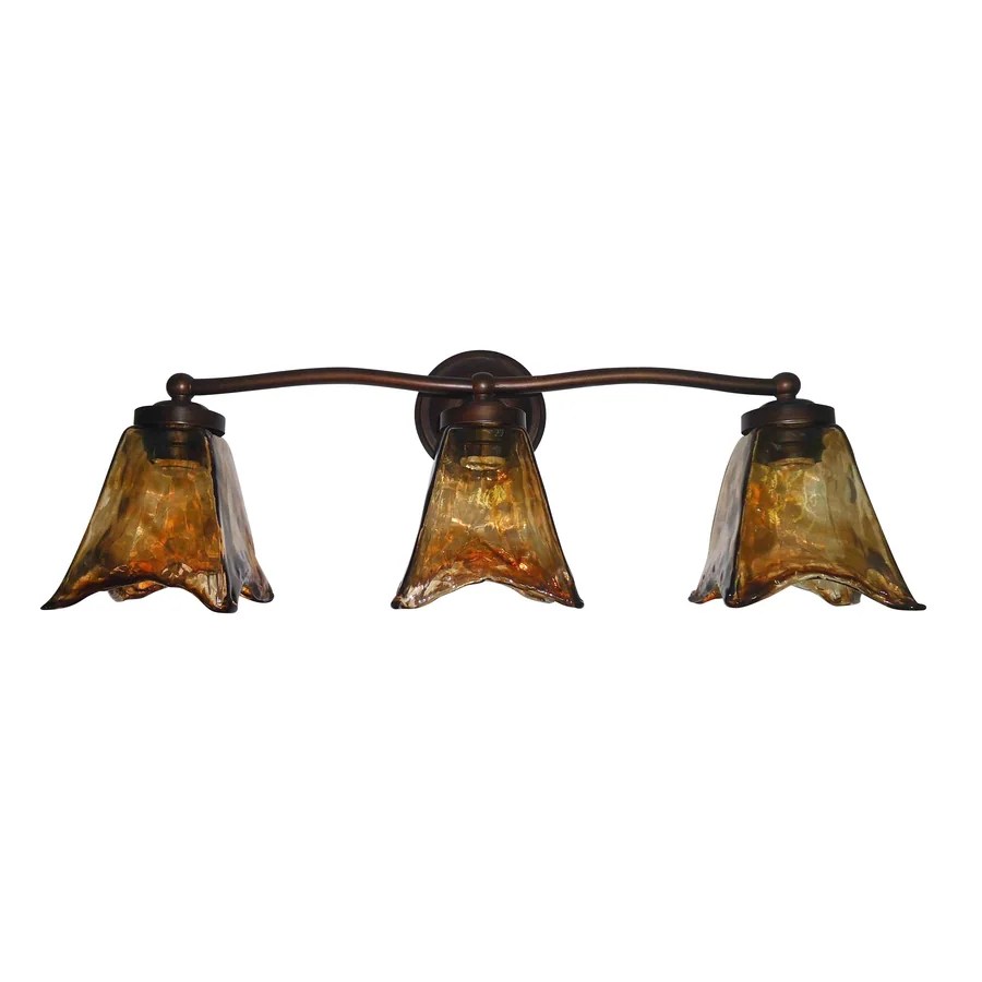 Portfolio 3Light Oil Rubbed Bronze Modern Vanity Light at