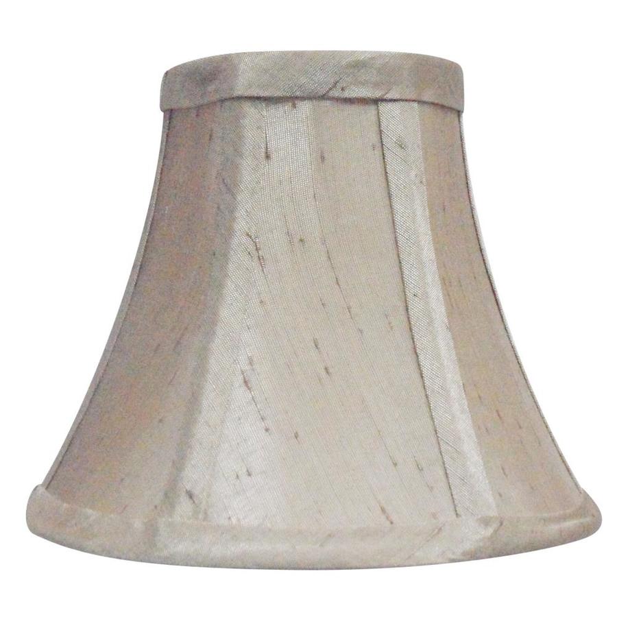 Allen + roth 5in x 6in Silken Toast Fabric Bell Lamp Shade at