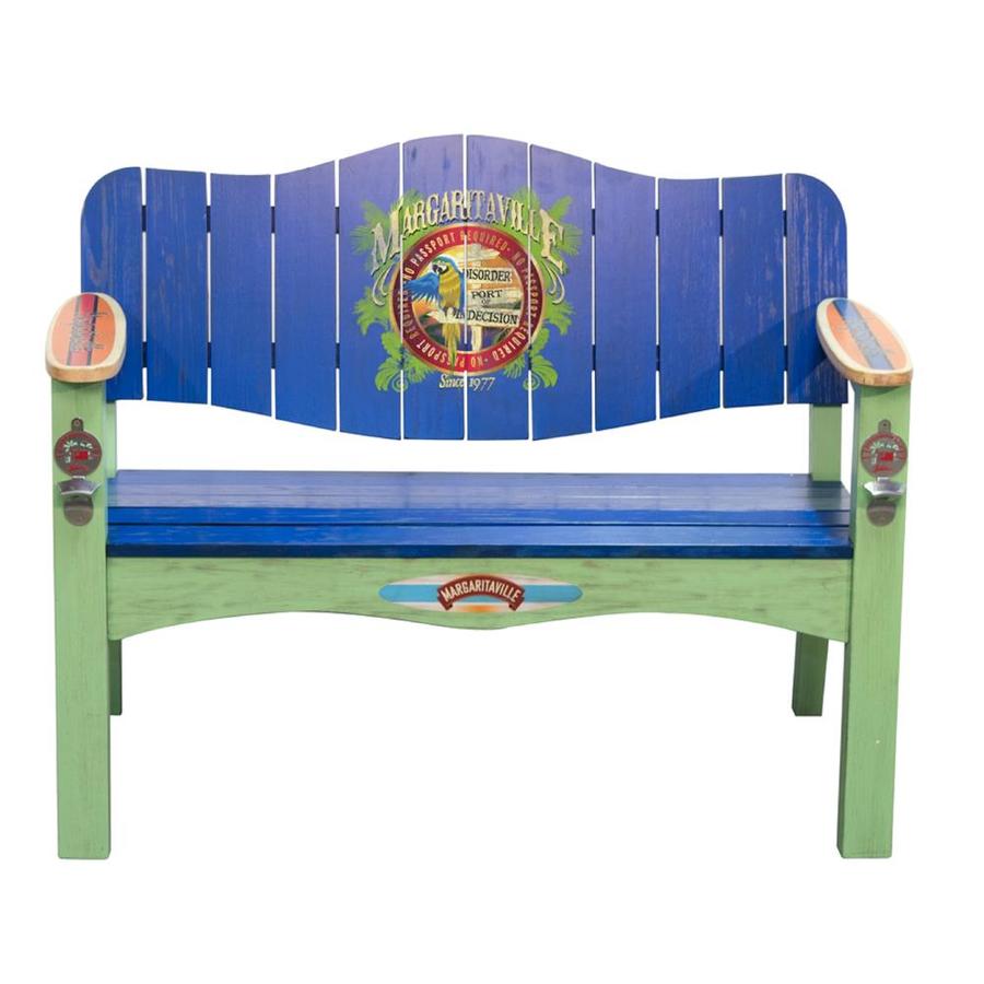 RIO Brands Margaritaville 28.5in W x 47.7in L Patio Bench at