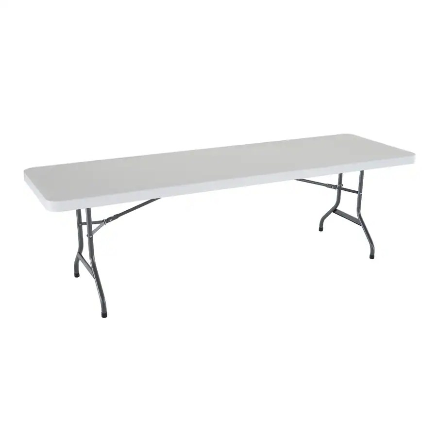 30 X 96 Plastic Folding Table LIFETIME PRODUCTS 4Pack 30in x 96in Rectangle Plastic White Folding