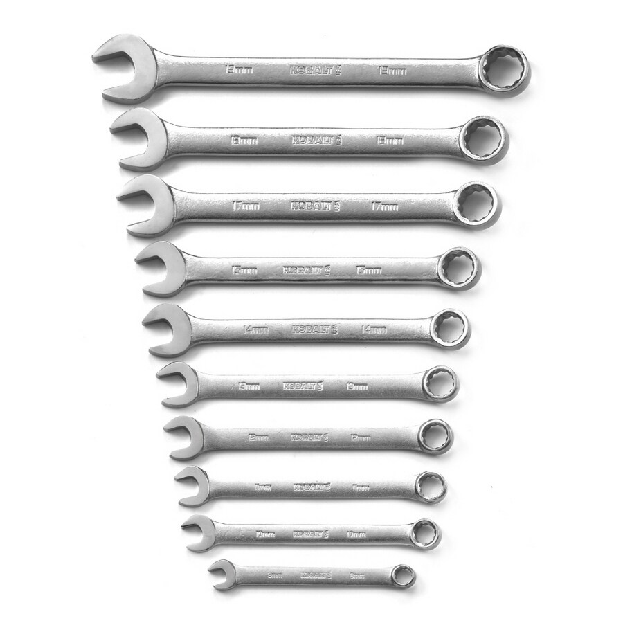 Kobalt 10Piece SAE Combination Wrench Set at