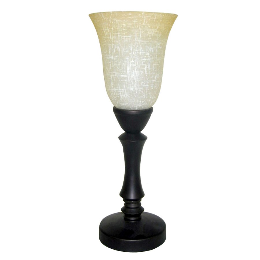 Shop allen + roth 16in Bronze Touch On/Off Indoor Table Lamp with