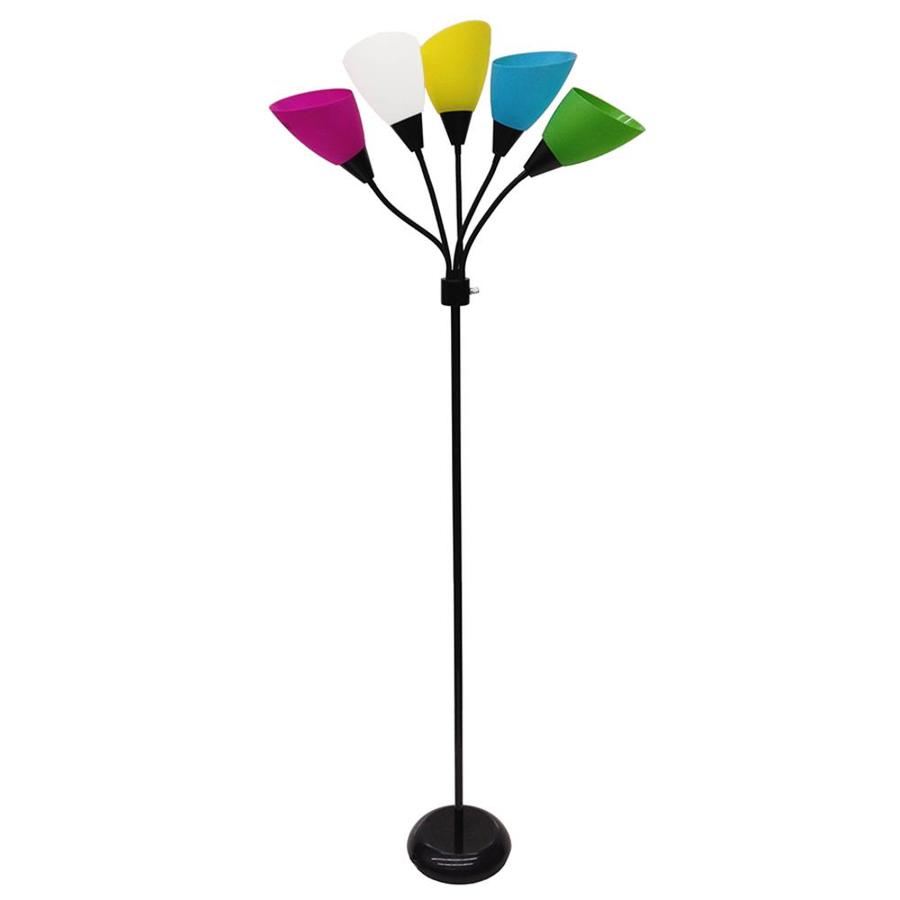 Style Selections 67in Black 3way Multihead Floor Lamp with Plastic