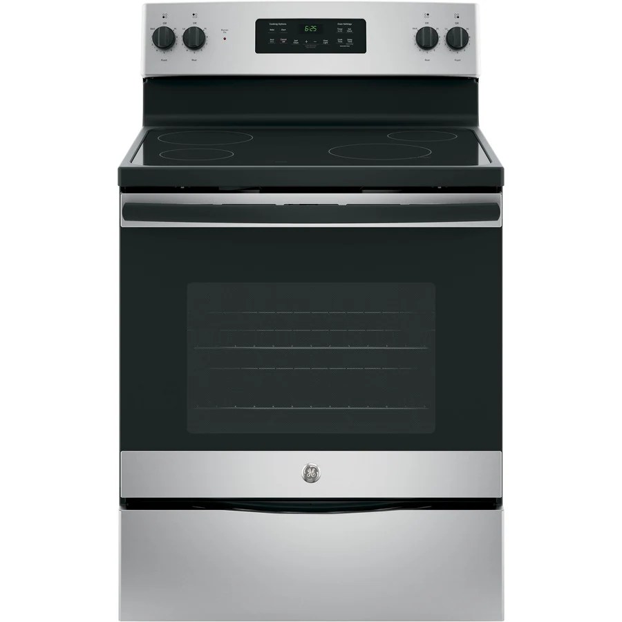 Shop GE Smooth Surface Freestanding 5.3cu ft SelfCleaning Electric Range (Silver) 30