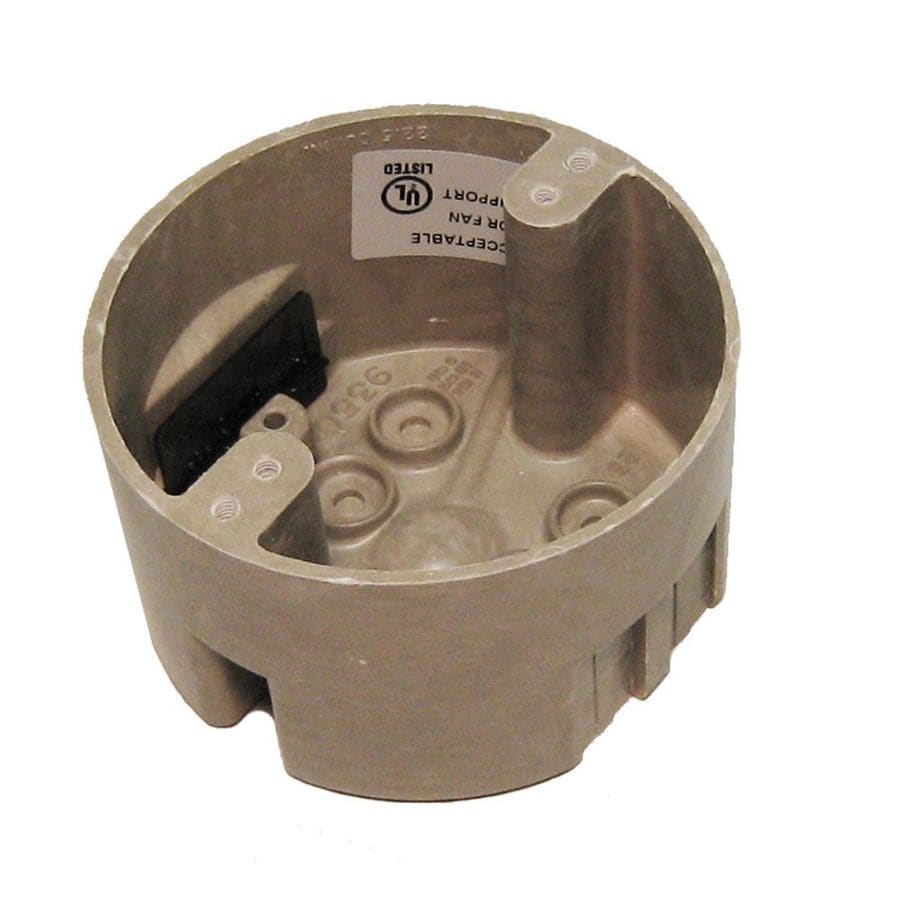 Allied Moulded 22.5cu in 1Gang Fiberglass Round Ceiling Electrical