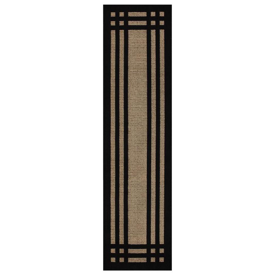 Mohawk Home Island Life Black Rectangular Indoor MachineMade Runner