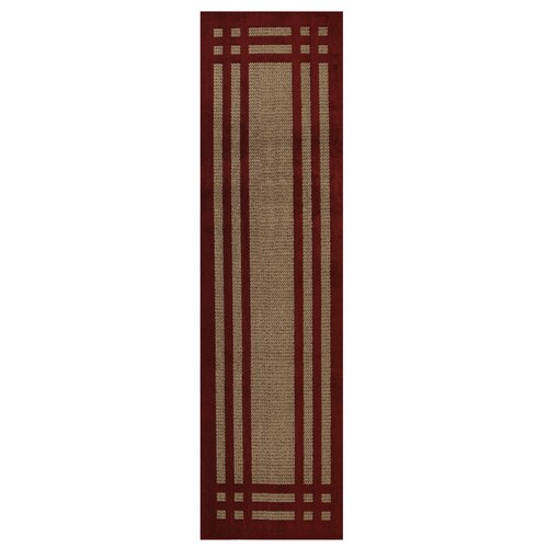 Mohawk Home Island Life 2 x 8 Red Indoor Border Runner in the Rugs