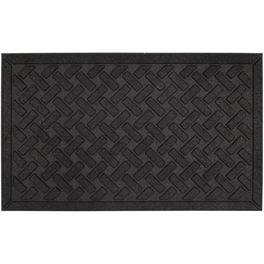 Mohawk Home Impressions Mat 3ft x 4ft Black Rectangular Outdoor Door