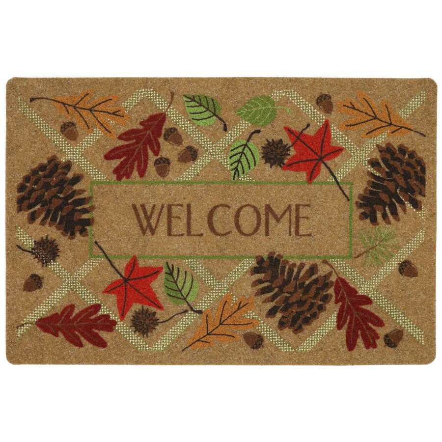 Mohawk Home Doormats Brown Rectangular Outdoor Door Mat 11/2