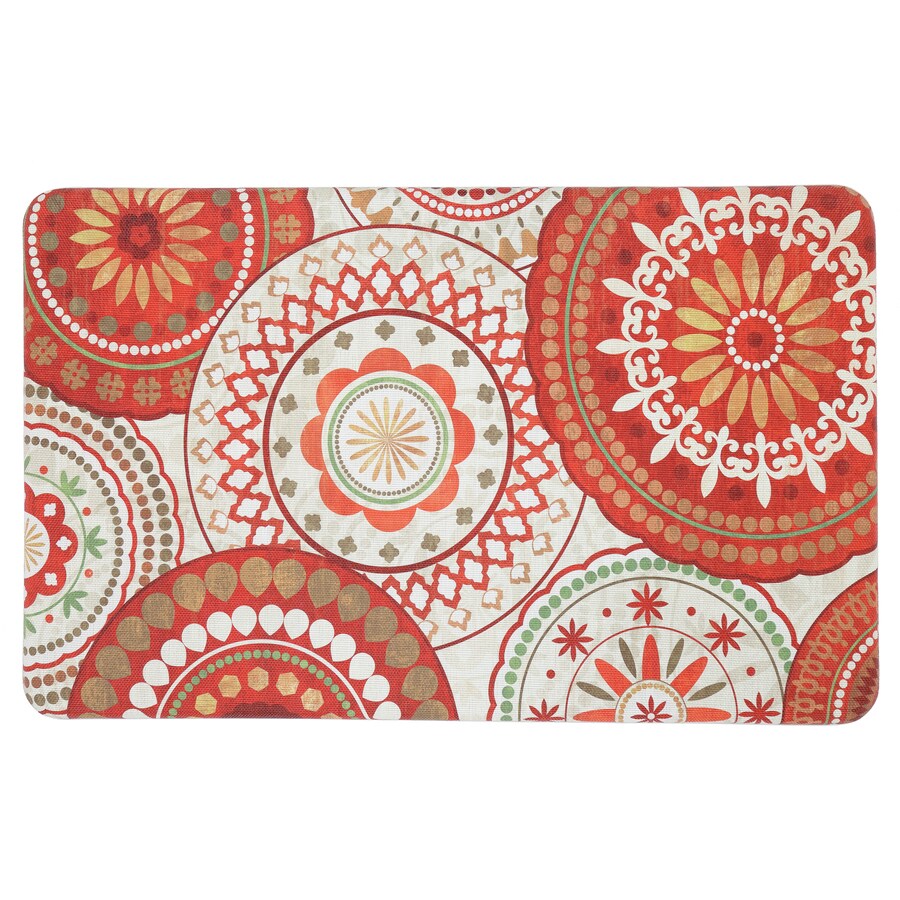 Mohawk Home Dri Pro Orange Rectangular AntiFatigue Mat 11/2