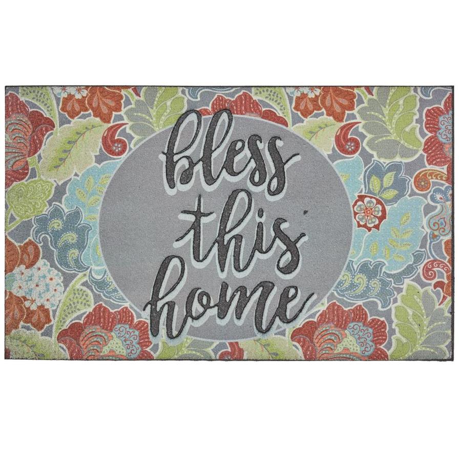 Mohawk Home Mohawk Doorscapes Mat Bless This Home Jacobean Frills 1ft