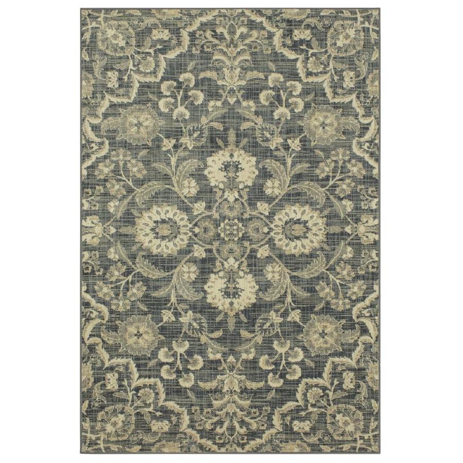 Mohawk Home Mecklenburg Denim Rectangular Indoor MachineMade Farmhouse/Cottage Area Rug