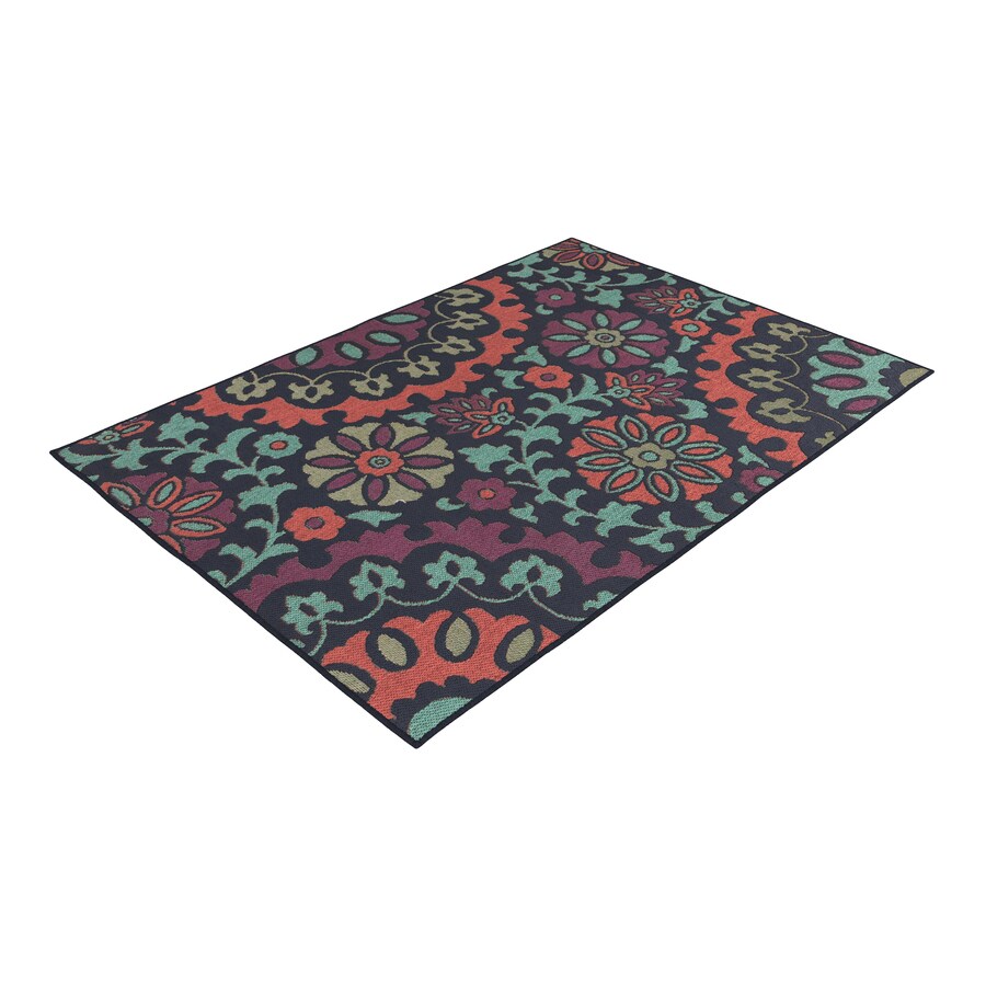 allen + roth Outdoor Collection 5 x 7 Navy Indoor/Outdoor ... (675 x 675 Pixel)