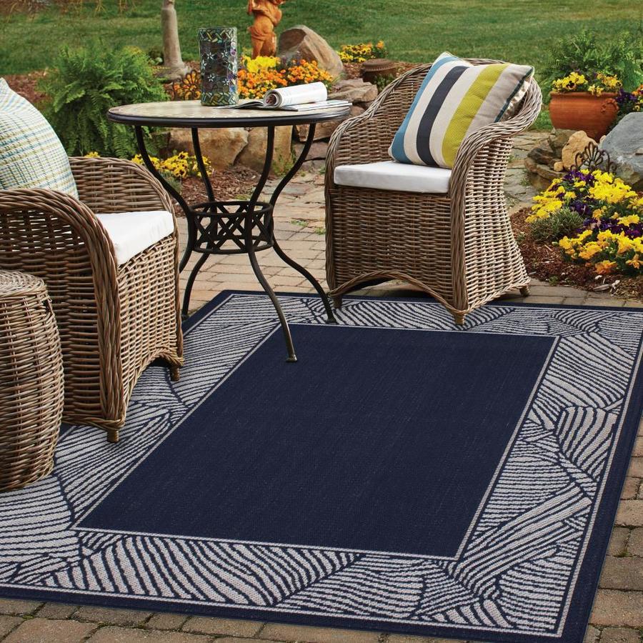 allen + roth Outdoor Collection 8 x 10 Navy Indoor/Outdoor ... (675 x 675 Pixel)