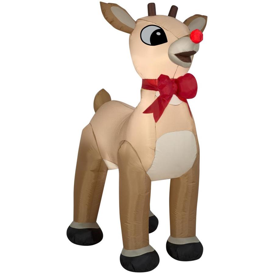 Gemmy Rudolph 4.99ft Lighted Rudolph Christmas Inflatable in the
