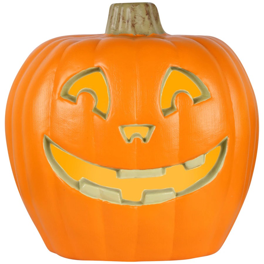 Shop Holiday Living PreLit Freestanding Pumpkin Sculpture with White