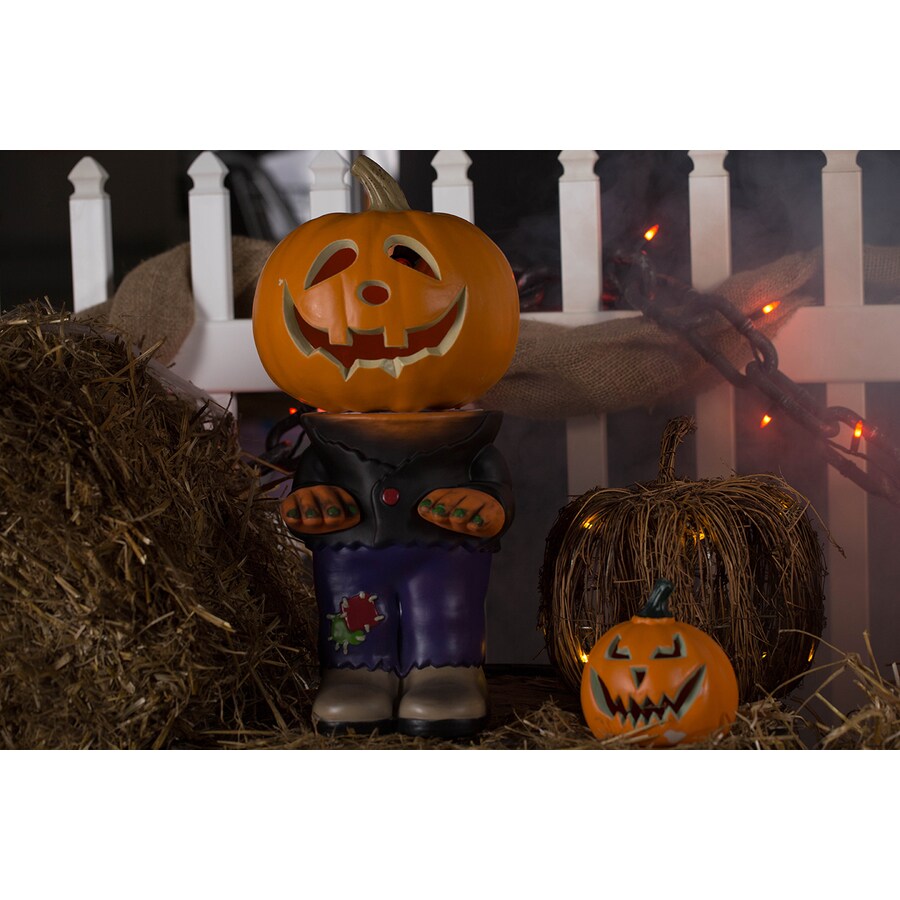 Holiday Living 10.5in Happy Halloween Pumpkin Stand in the Halloween