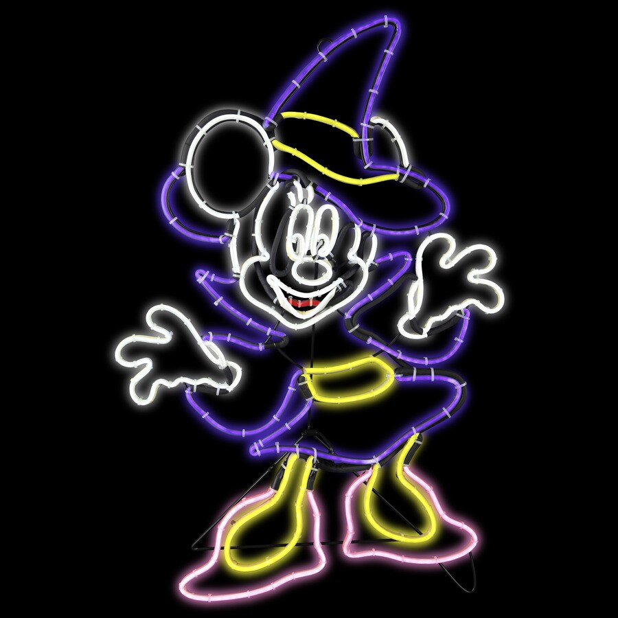 Disney Minnie Mickey & Friends PreLit Witch Sculpture with Constant