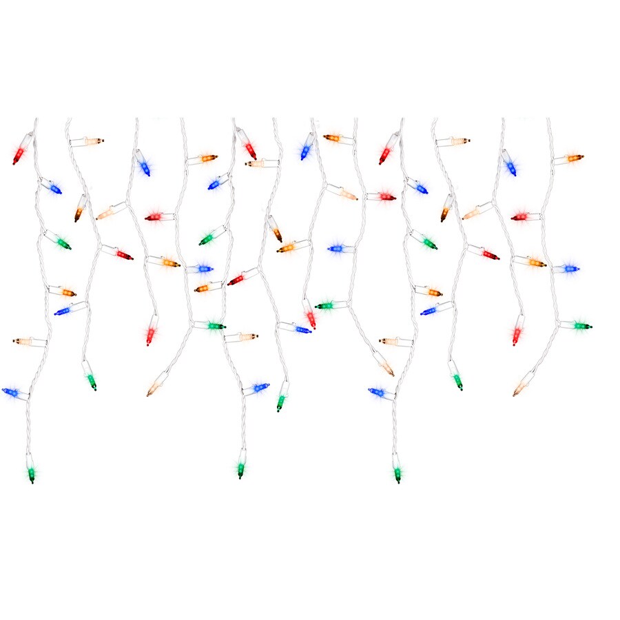 Disney LightShow 200Count Shimmering Multicolor Mini LED PlugIn Christmas Icicle Lights at