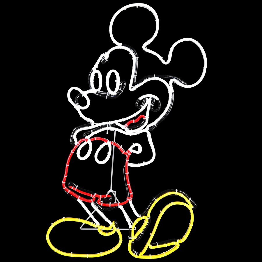 Disney PreLit Mickey Mouse Sculpture with Constant Multicolor LED