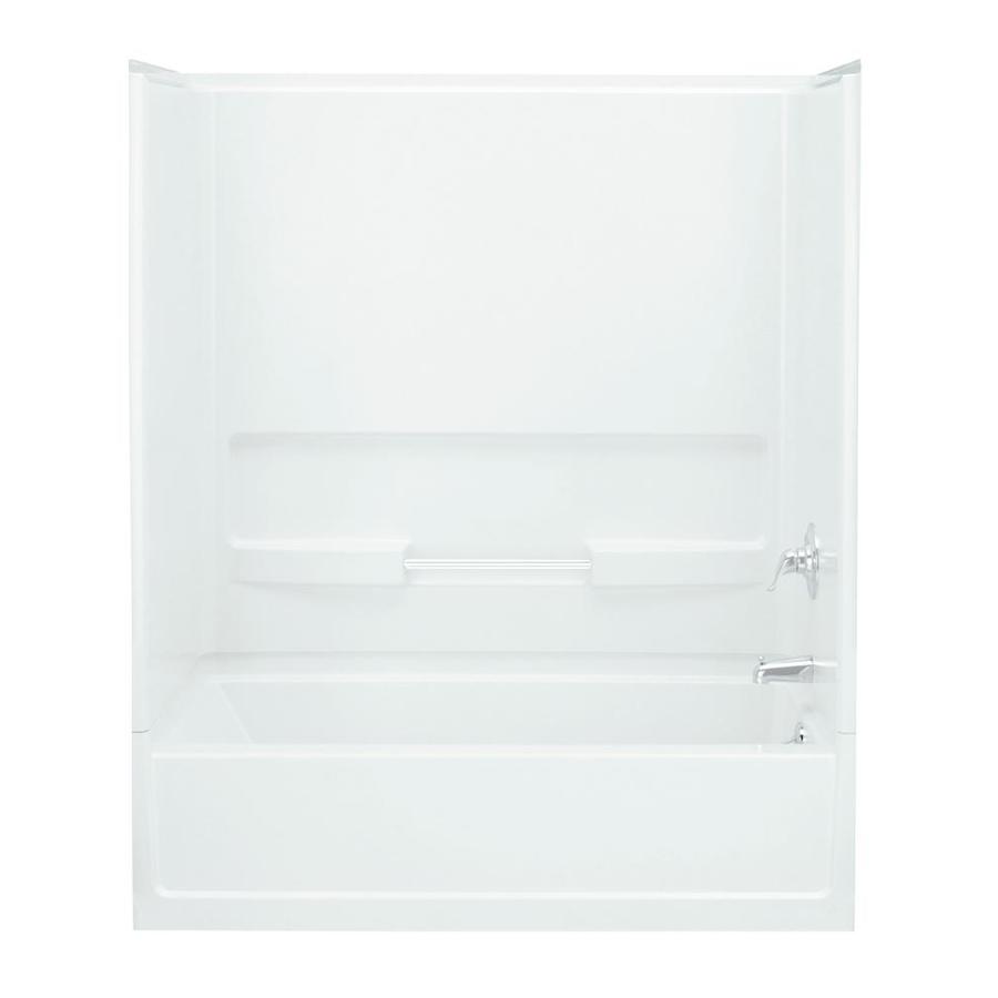 Sterling Advantage 30in W x 60in L White Vikrell Rectangular Right