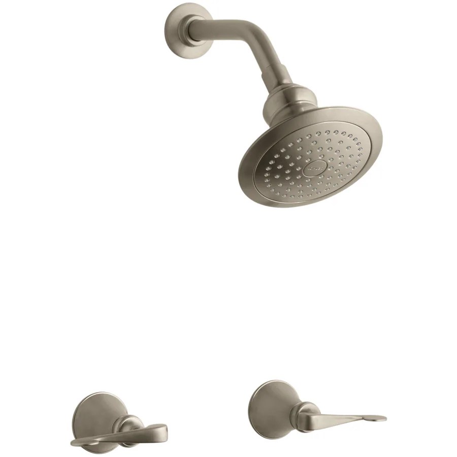 Kohler 2 Handle Shower Faucet Shop KOHLER Revival Vibrant Brushed Bronze 2Handle Shower Faucet with