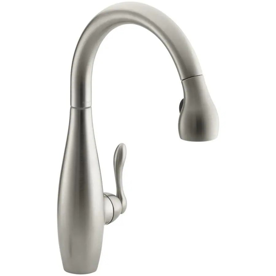 KOHLER Clairette Vibrant Brushed Nickel 1Handle PullDown Kitchen