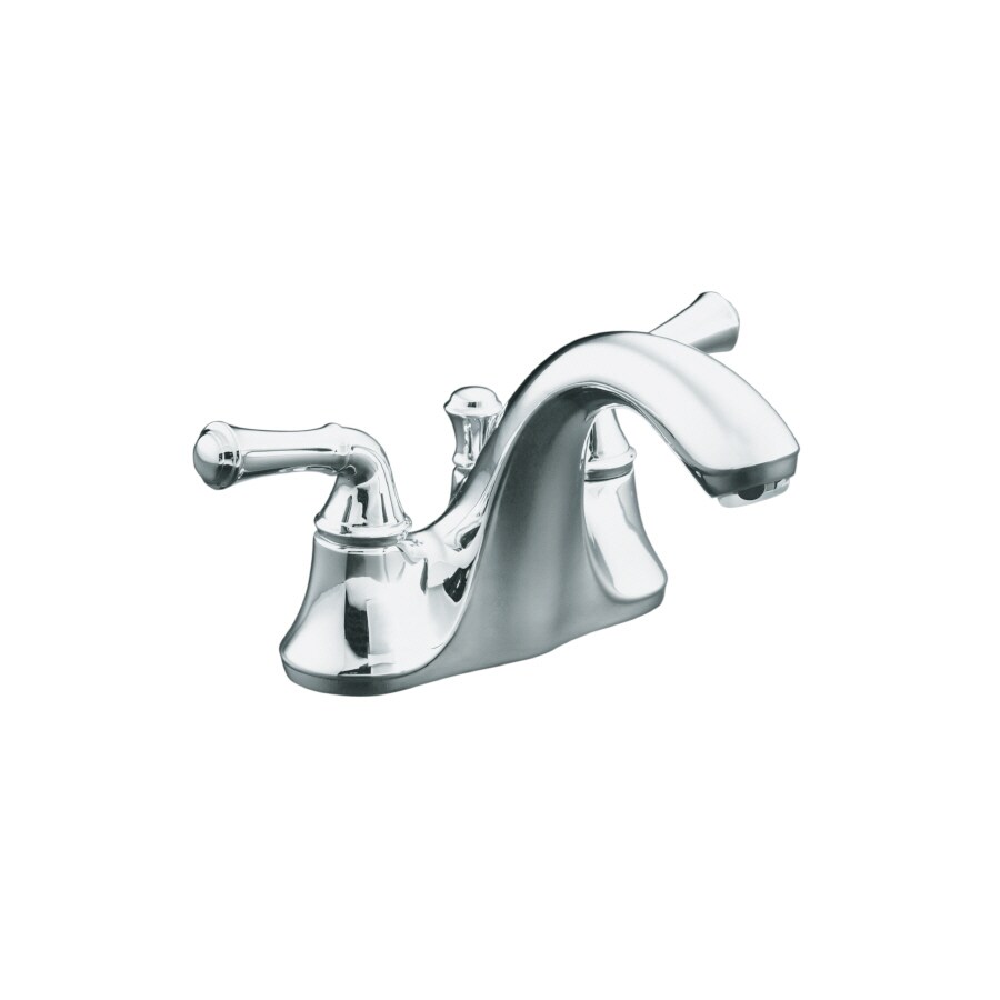 Shop KOHLER Forte Polished Chrome 2Handle 4in Centerset WaterSense