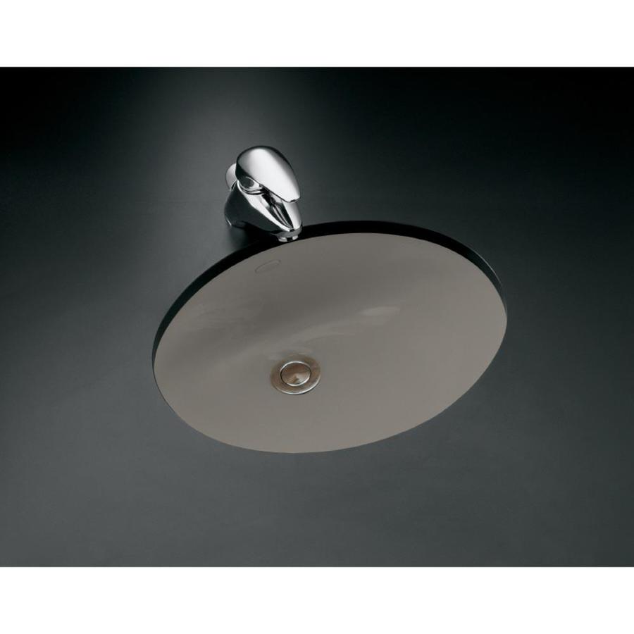 KOHLER Caxton Cashmere Undermount Oval Bathroom Sink with Overflow