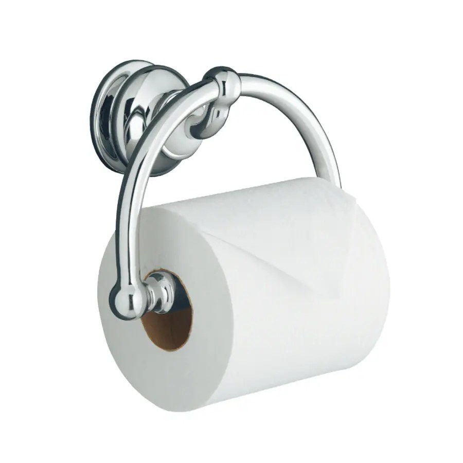 KOHLER Fairfax Polished Chrome Wall Mount SpringLoaded Toilet Paper