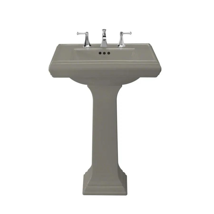 KOHLER Memoirs 35in H Cashmere Fire Clay Pedestal Sink Combo in the