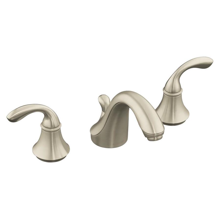Shop KOHLER Forte Vibrant Brushed Nickel 2Handle Widespread Bathroom