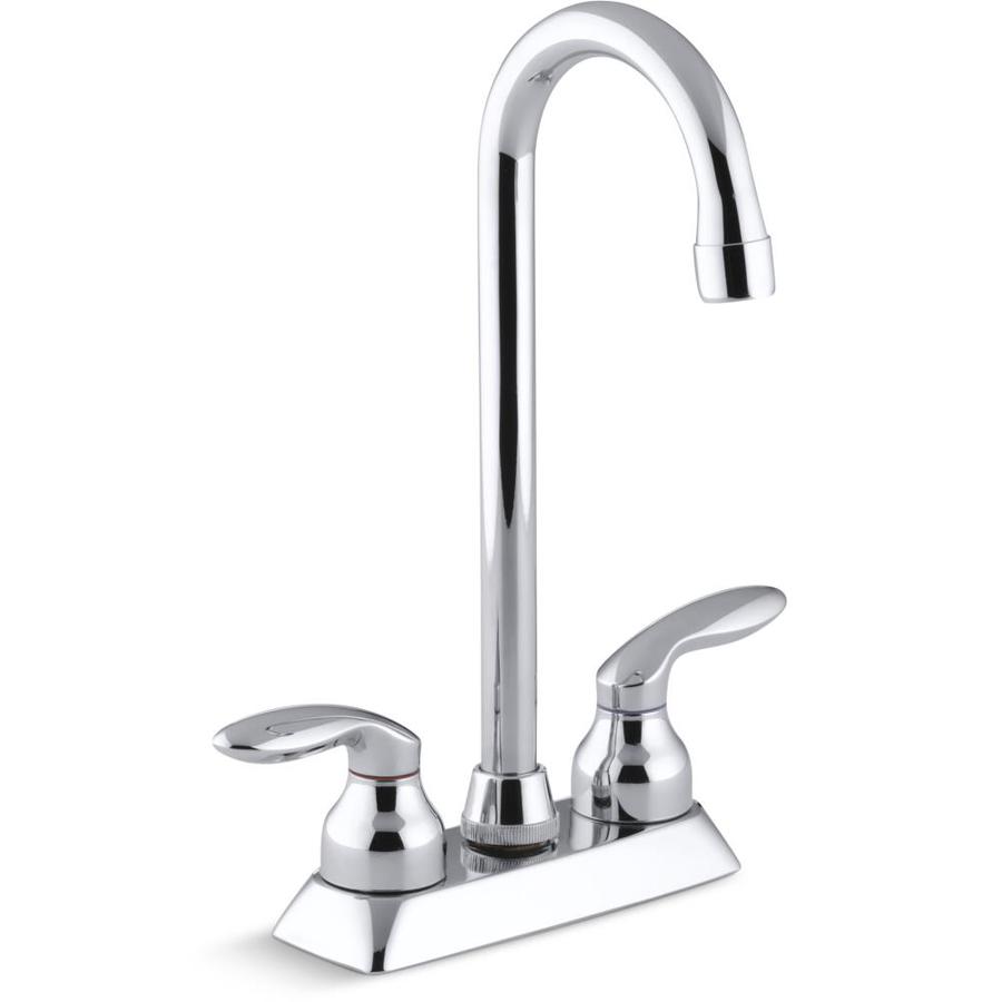 KOHLER Coralais Polished Chrome 2Handle Deck Mount LowArc Handle