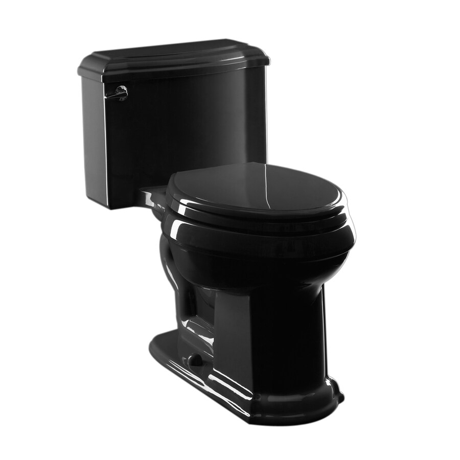 KOHLER Devonshire Black Black 1.6GPF/6.06LPF 12in Roughin Elongated