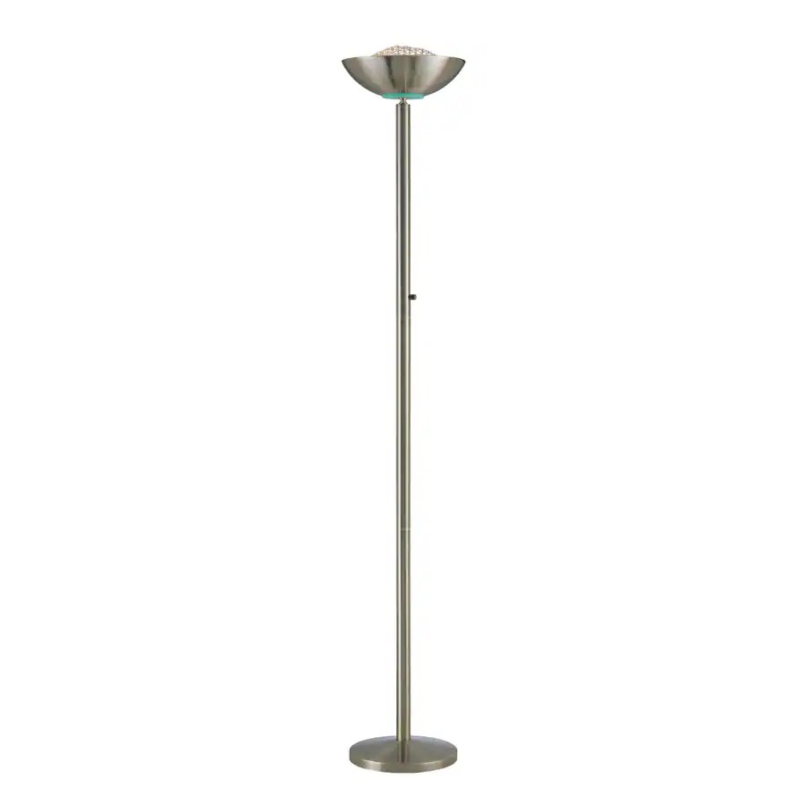 Shop Lite Source 72in Antique Brass Torchiere Indoor Floor Lamp with