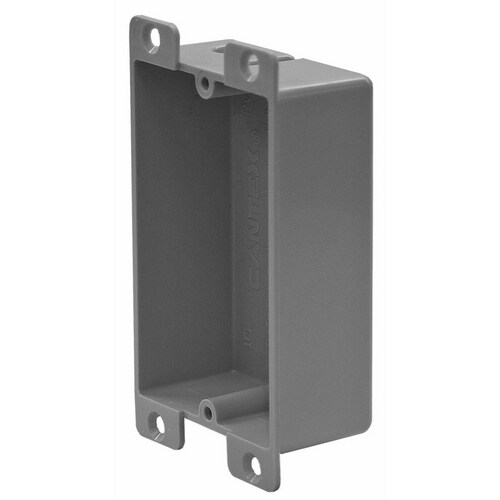 CANTEX 1Gang Plastic Old Work Electrical Box at