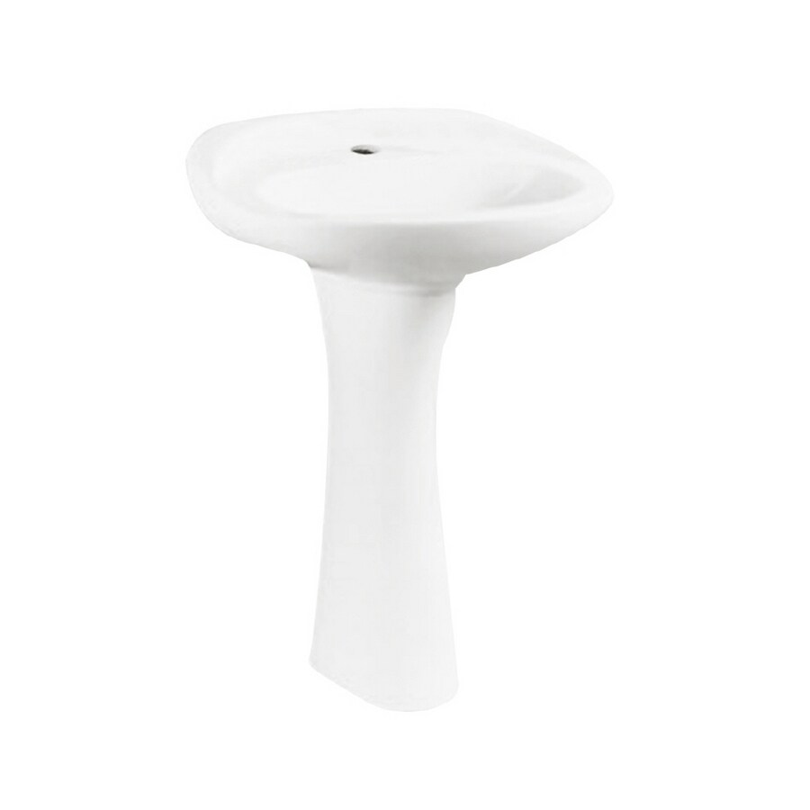 Crane Radcliffe White Complete Pedestal Sink in the Pedestal Sinks