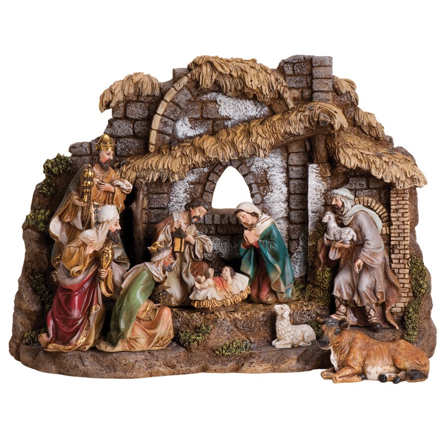 Joseph's Studio 10Piece Christmas Resin Nativity Set at