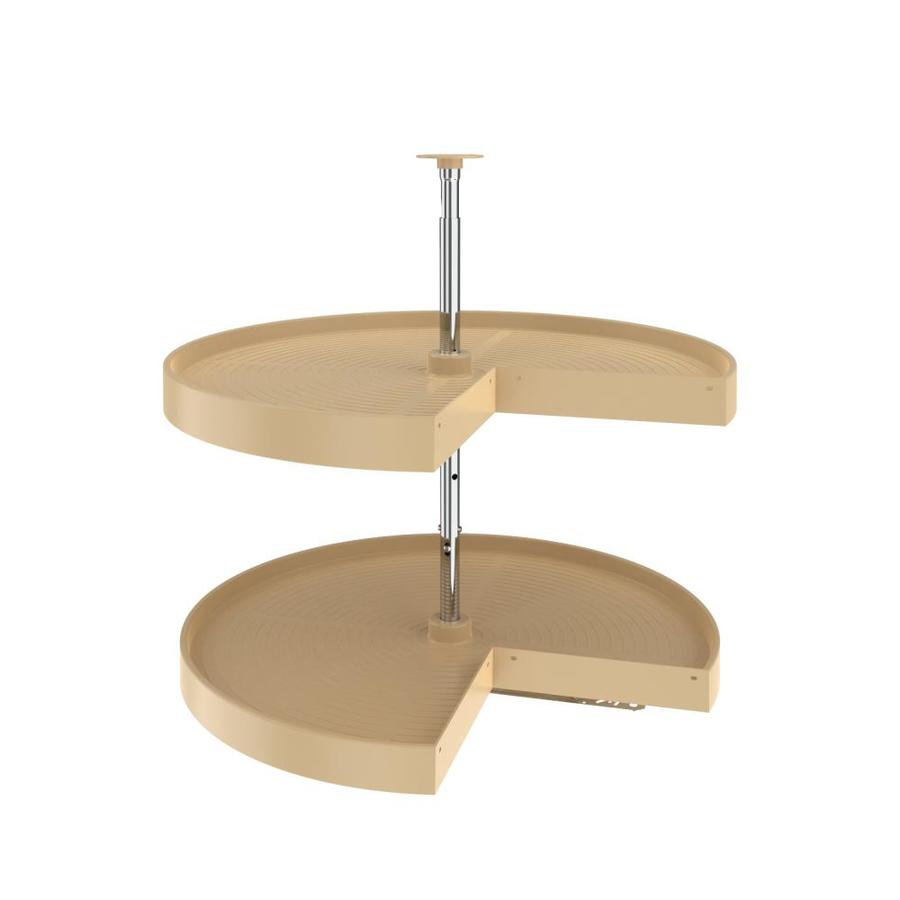 Lazy Susan Replacement Shelves Lowes RevAShelf 28 in Almond Polymer Pie Lazy Susans 2Shelf in the Lazy