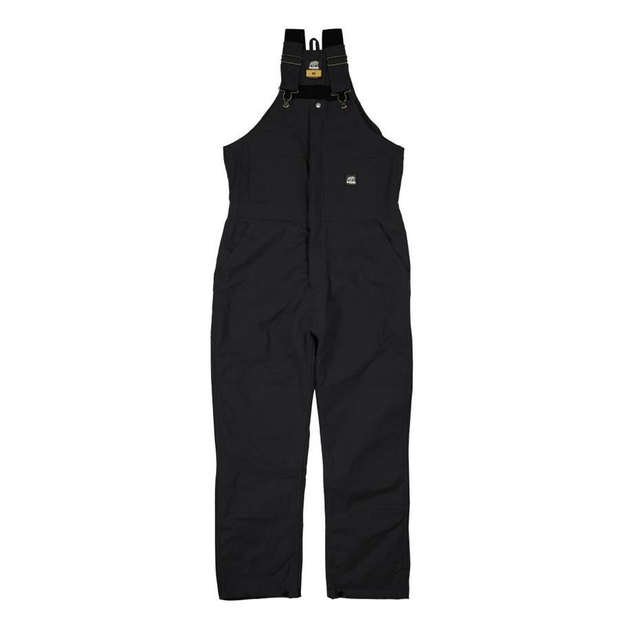 BERNE APPAREL Rigid Black Men's MediumLong Duck Overalls at