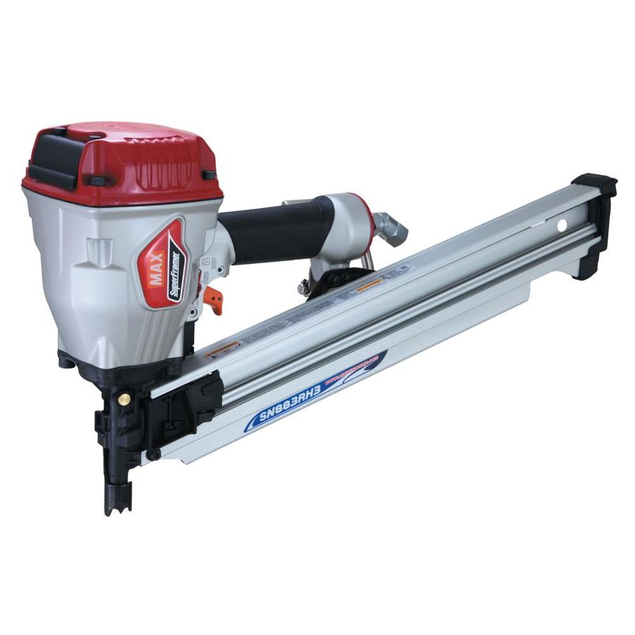 MAX SuperFramer 3.25inGauge 21Degree Framing Pneumatic Nailer in the