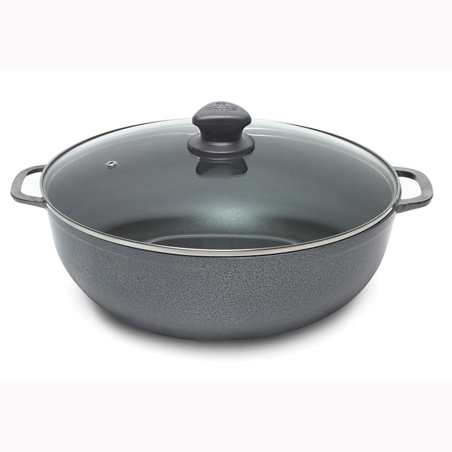 IMUSA 14.57in Aluminum Cooking Pan with Lid(s) Included in the Cooking