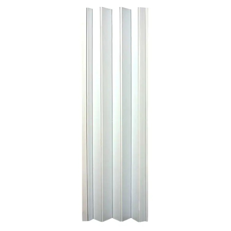 Spectrum Oakmont White Vinyl Accordion Door with Hardware 48